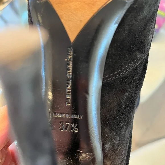 Tabitha Simmons black open toe booties - Picture 4 of 5